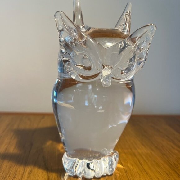 VINTAGE MURANO GLASS V. NASON HAND BLOWN LARGE OWL VENETIAN ITALY - Picture 2 of 12